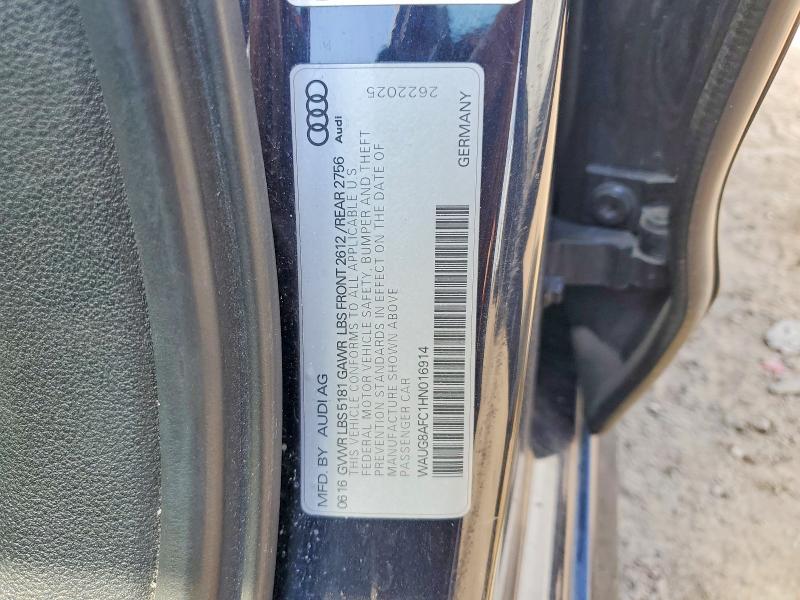 Aukcja sprzedaży 2017 Audi A6, vin: WAUG8AFC1HN016914, numer aukcji: 50924746
