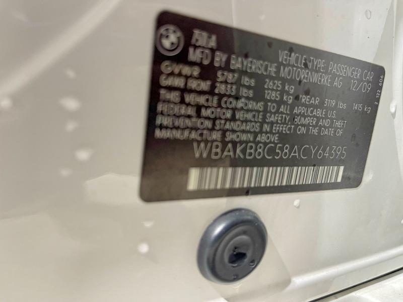 Продаж на аукціоні авто 2010 Bmw 750, vin: WBAKB8C58ACY64395, номер лоту: 50856386