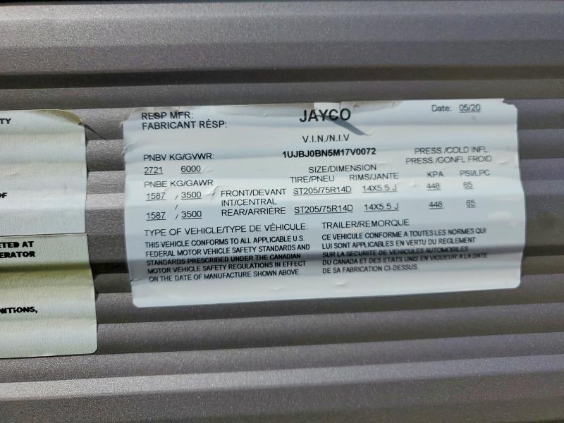 Aukcja sprzedaży 2021 Jay Trailers, vin: 1UJBJ0BN5M17V0072, numer aukcji: 51816586