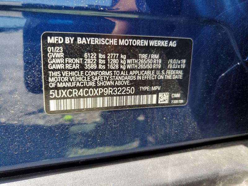 49441526 :رقم المزاد ، 5UXCR4C0XP9R32250 vin ، 2023 Bmw X5 مزاد بيع