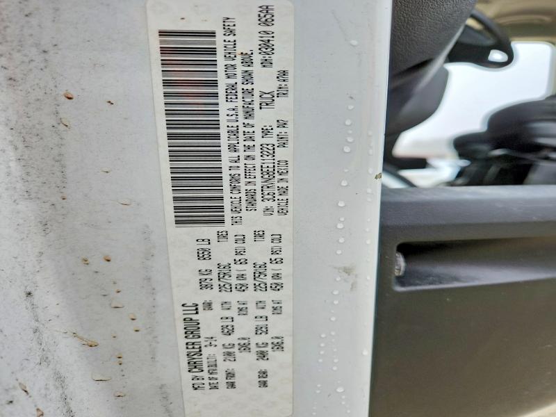 2014 Ram Promaster 1500 მანქანა იყიდება აუქციონზე, vin: 3C6TRVNG8EE113223, აუქციონის ნომერი: 48972946