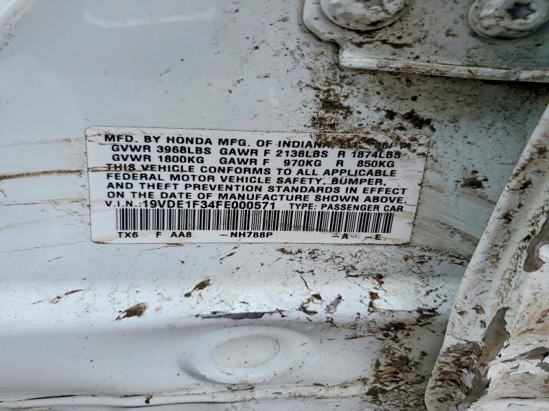 Aukcja sprzedaży 2015 Acura Ilx, vin: 19VDE1F34FE000571, numer aukcji: 48314356
