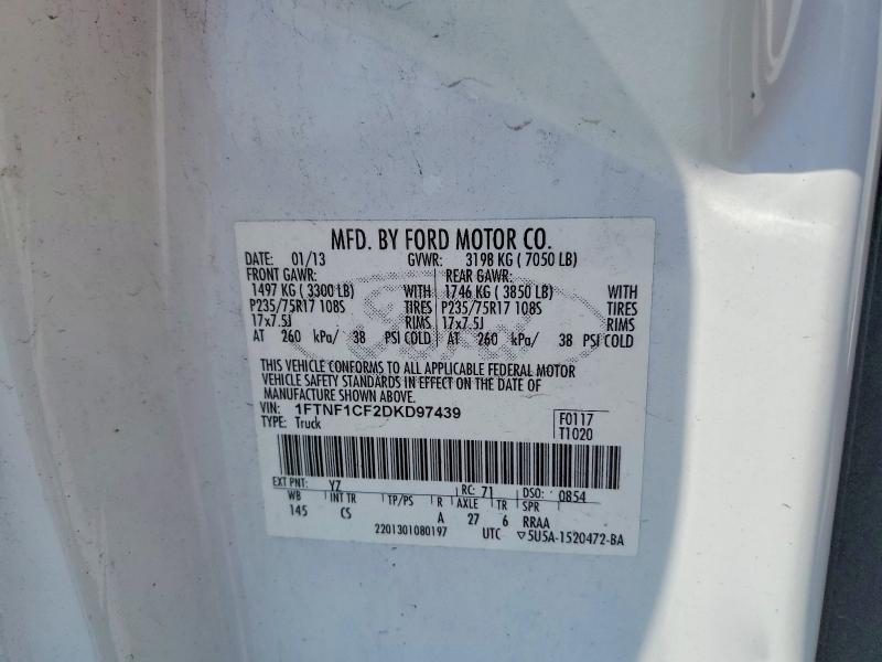 Aukcja sprzedaży 2013 Ford F150, vin: 1FTNF1CF2DKD97439, numer aukcji: 49637956