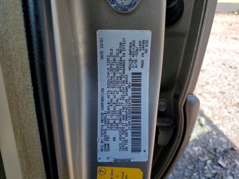 50574966 :رقم المزاد ، JTJHF10U520254782 vin ، 2002 Lexus Rx مزاد بيع