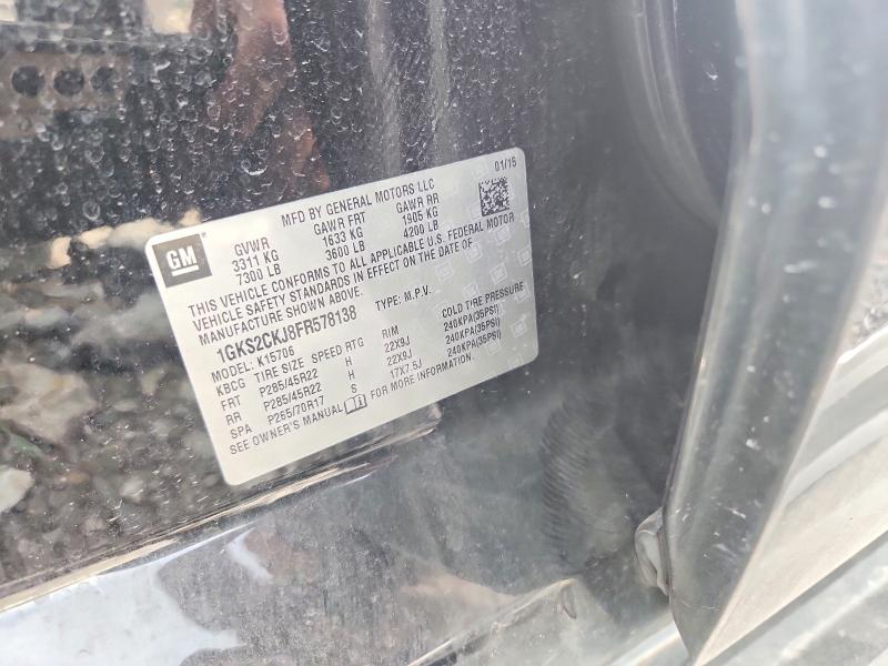 Aukcja sprzedaży 2015 Gmc Yukon, vin: 1GKS2CKJ8FR578138, numer aukcji: 49040316