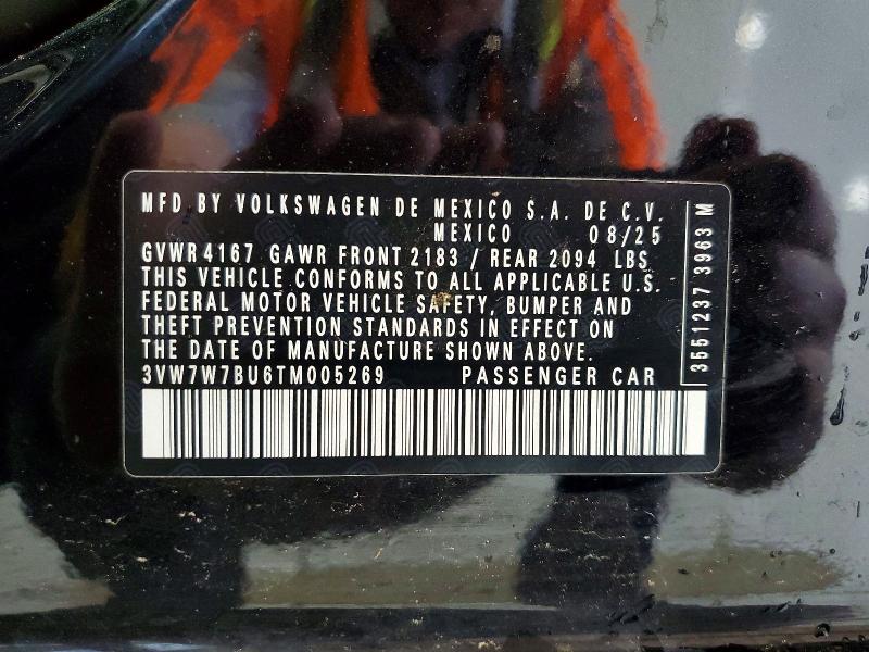 Продажа на аукционе авто 2026 Volkswagen Jetta, vin: 3VW7W7BU6TM005269, номер лота: 49773276