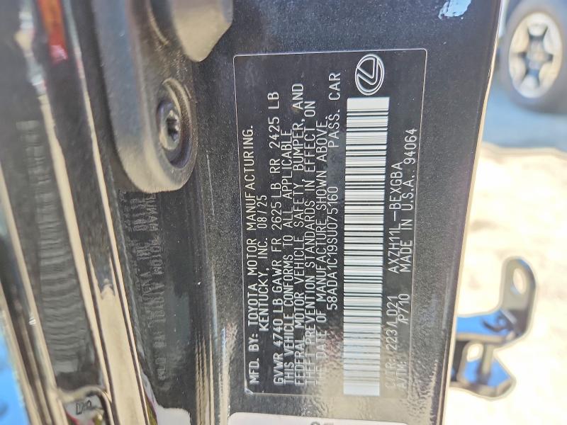 Продаж на аукціоні авто 2025 Lexus Es 300h, vin: 58ADA1C19SU075160, номер лоту: 49547016
