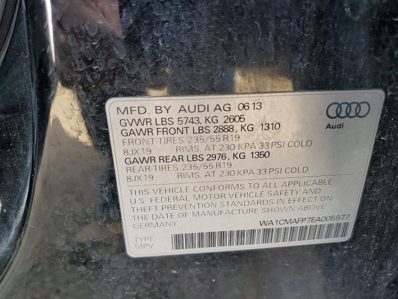 Aukcja sprzedaży 2014 Audi Q5, vin: WA1CMAFP7EA005977, numer aukcji: 49114256