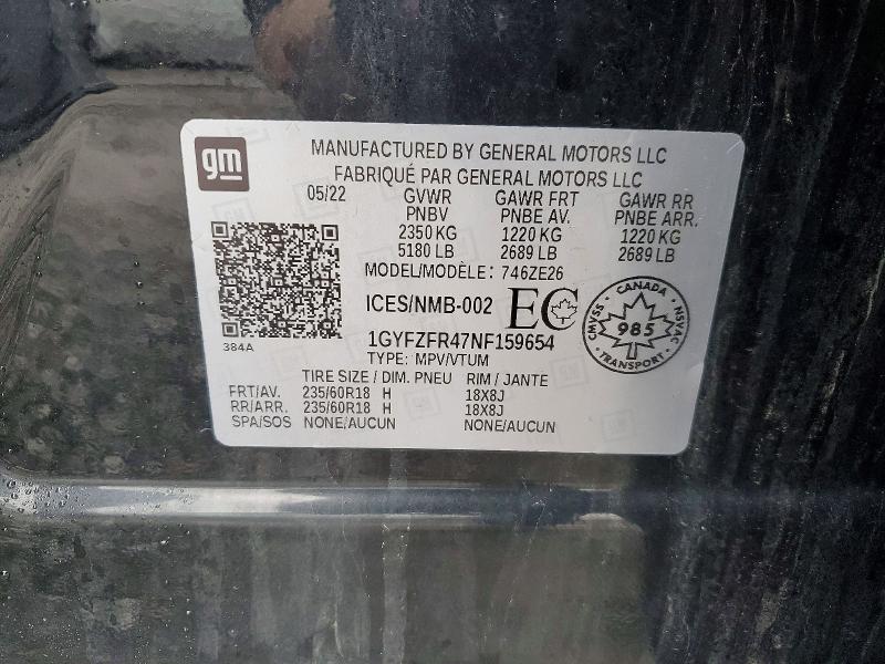 Продаж на аукціоні авто 2022 Cadillac Xt4, vin: 1GYFZFR47NF159654, номер лоту: 45826576