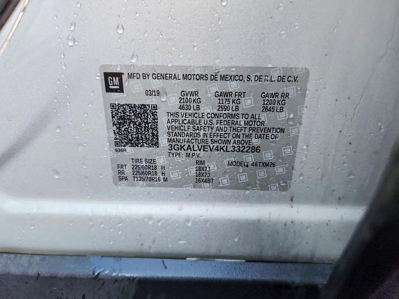 Продажа на аукционе авто 2019 Gmc Terrain, vin: 3GKALVEV4KL332286, номер лота: 48713516