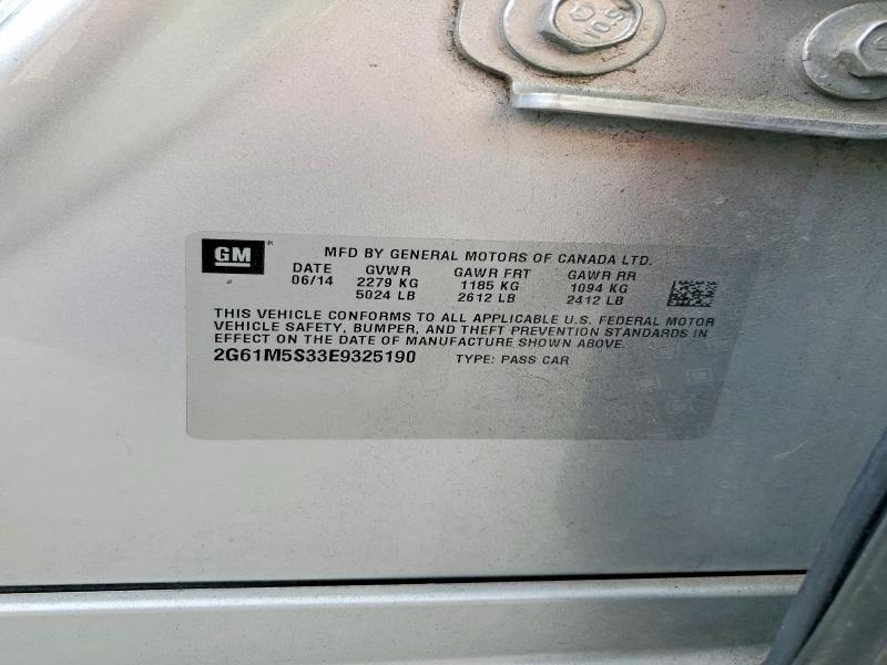 Aukcja sprzedaży 2014 Cadillac Xts, vin: 2G61M5S33E9325190, numer aukcji: 51301456