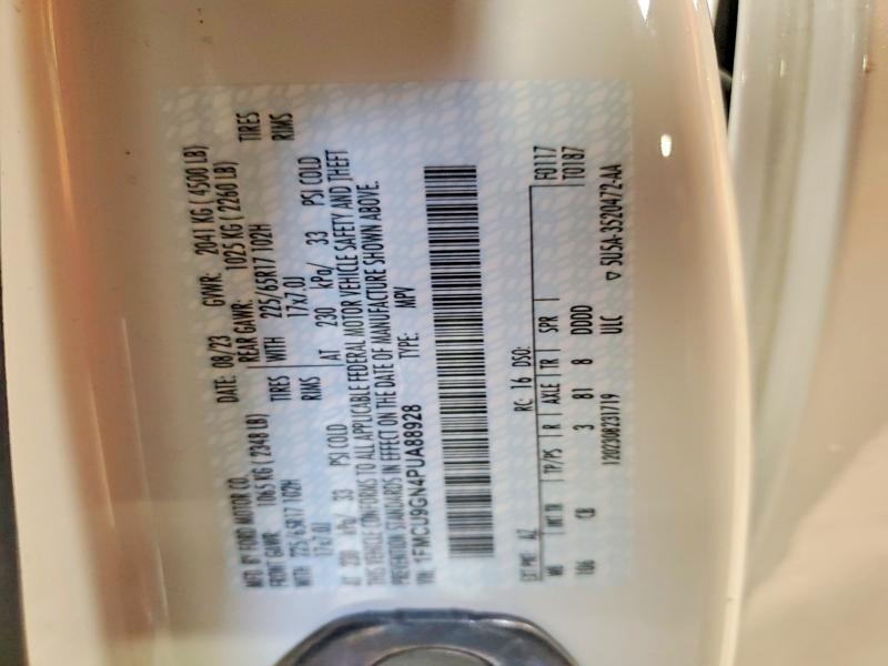 2023 Ford Escape მანქანა იყიდება აუქციონზე, vin: 1FMCU9GN4PUA88928, აუქციონის ნომერი: 47902786