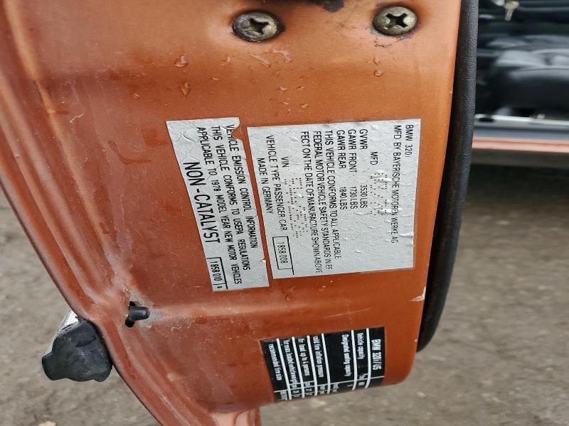 Aukcja sprzedaży 1978 Bmw 320i, vin: 5442524, numer aukcji: 51433566