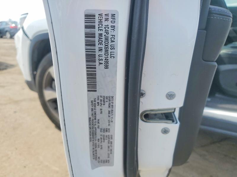 Продажа на аукционе авто 2021 Jeep Cherokee, vin: 1C4PJMDX6MD149599, номер лота: 50493526