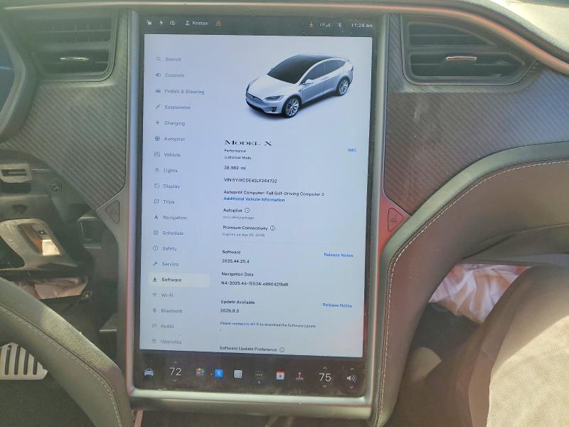 Aukcja sprzedaży 2020 Tesla Model X, vin: 5YJXCDE42LF284732, numer aukcji: 48343516