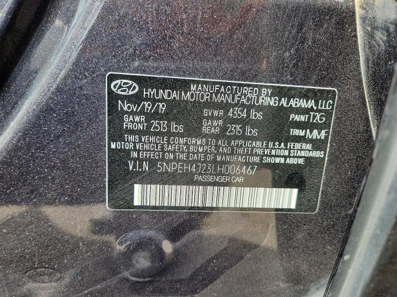 Aukcja sprzedaży 2020 Hyundai Sonata, vin: 5NPEH4J23LH006467, numer aukcji: 51024906