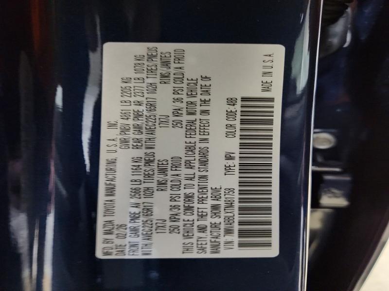 50997746 :رقم المزاد ، 7MMVABBLXTN481758 vin ، 2026 Mazda Cx-50 مزاد بيع