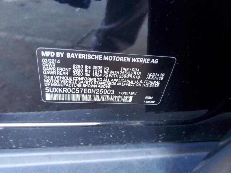 Продажа на аукционе авто 2014 Bmw X5, vin: 5UXKR0C57E0H25903, номер лота: 50924646