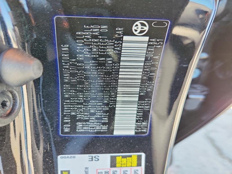 50926186 :رقم المزاد ، 5YFB4MDE0RP201166 vin ، 2024 Toyota Corolla مزاد بيع