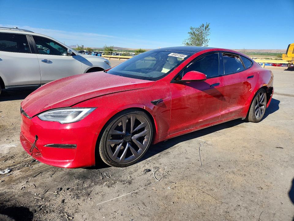 50497556 :رقم المزاد ، 5YJSA1E54MF436728 vin ، 2021 Tesla Model S مزاد بيع