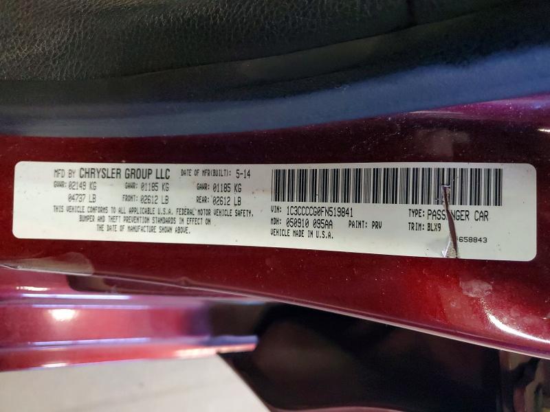 Aukcja sprzedaży 2015 Chrysler 200, vin: 1C3CCCCG0FN519841, numer aukcji: 49469956
