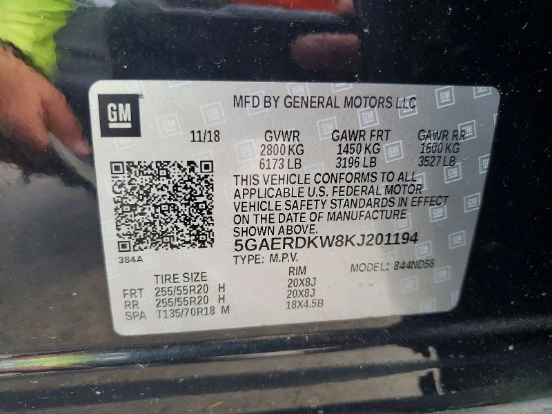 Продаж на аукціоні авто 2019 Buick Enclave, vin: 5GAERDKW8KJ201194, номер лоту: 48188306