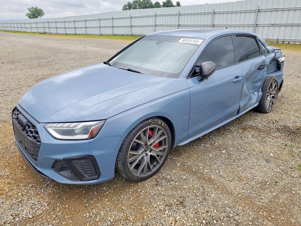 2022 Audi S4 მანქანა იყიდება აუქციონზე, vin: WAUB4AF46NA036271, აუქციონის ნომერი: 48455166