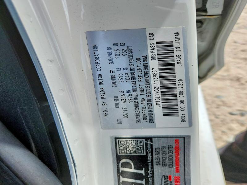 Aukcja sprzedaży 2017 Mazda 6, vin: JM1GL1W52H1139857, numer aukcji: 49370086