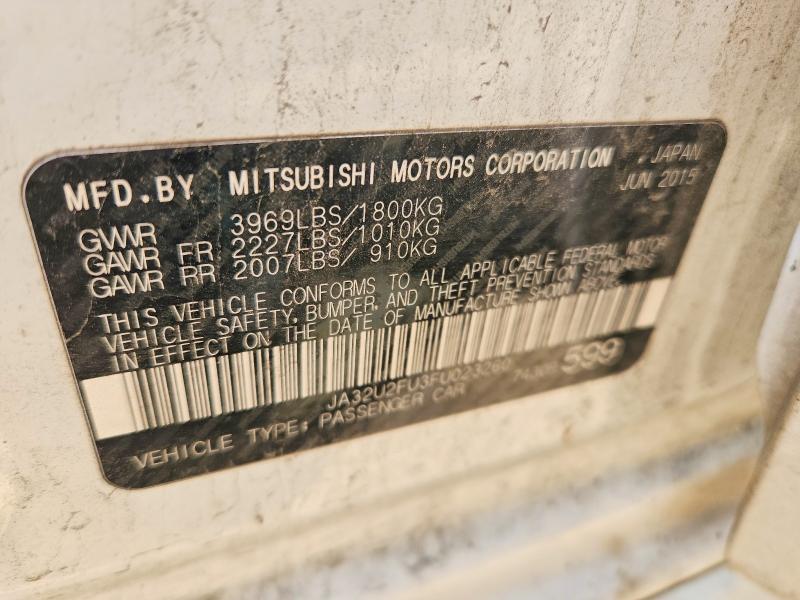 Aukcja sprzedaży 2015 Mitsubishi Lancer, vin: JA32U2FU3FU023260, numer aukcji: 50163976