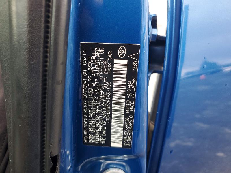 Aukcja sprzedaży 2014 Toyota Prius C, vin: JTDKDTB37E1563103, numer aukcji: 50194576