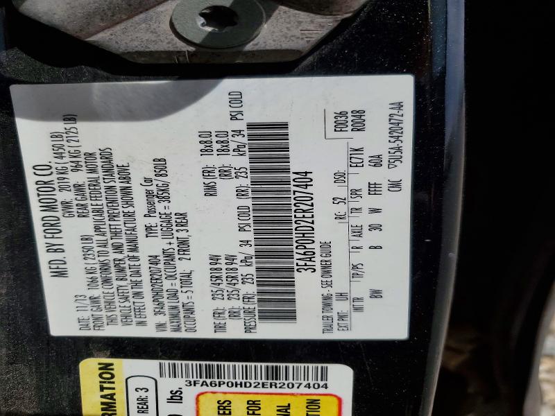 50941346 :رقم المزاد ، 3FA6P0HD2ER207404 vin ، 2014 Ford Fusion مزاد بيع