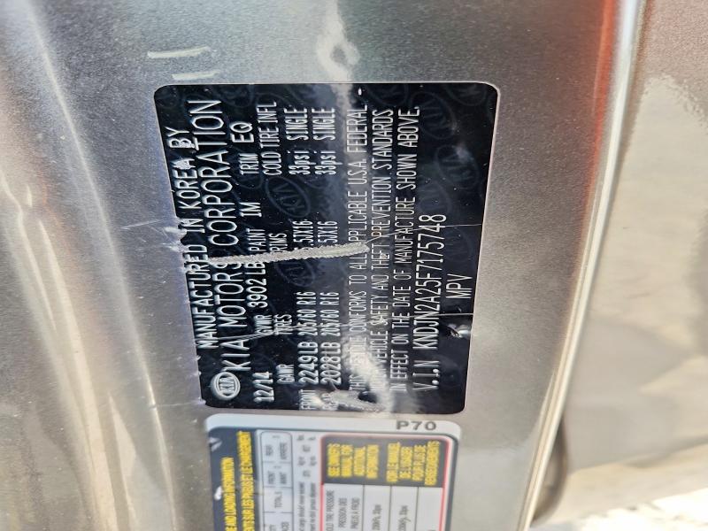 49400576 :رقم المزاد ، KNDJN2A25F7175748 vin ، 2015 Kia Soul مزاد بيع