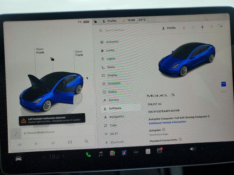 49173176 :رقم المزاد ، 5YJ3E1EA4PF447318 vin ، 2023 Tesla Model 3 مزاد بيع