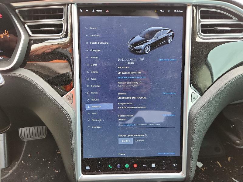 48319286 :رقم المزاد ، 5YJSA1H14EFP44685 vin ، 2014 Tesla Model S مزاد بيع