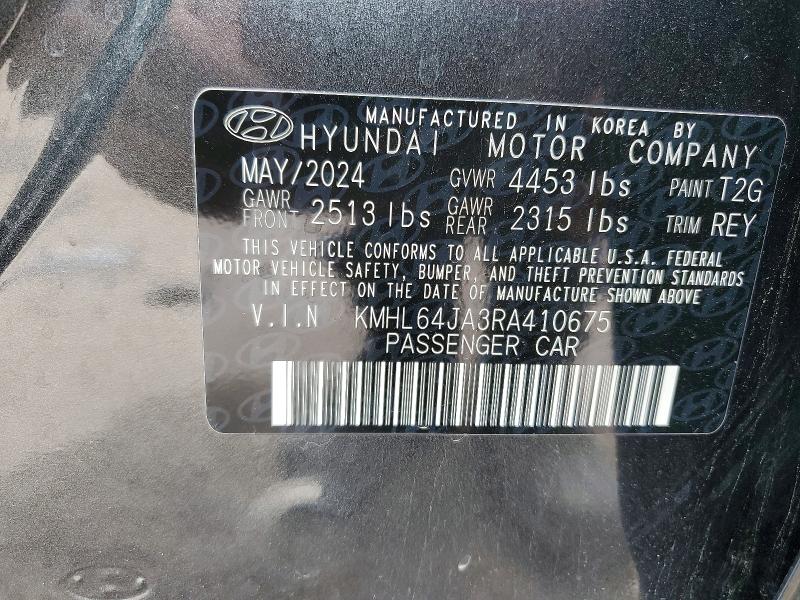 Aukcja sprzedaży 2024 Hyundai Sonata, vin: KMHL64JA3RA410675, numer aukcji: 51341376
