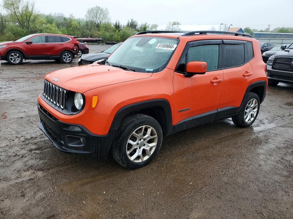 Продажа на аукционе авто 2015 Jeep Renegade, vin: ZACCJBBT8FPC27579, номер лота: 51569066