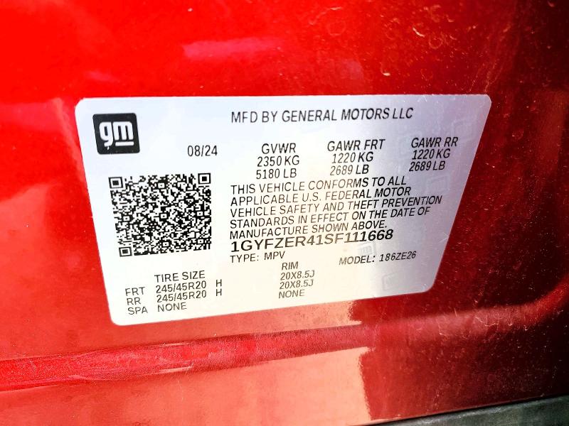 Продажа на аукционе авто 2025 Cadillac Xt4, vin: 1GYFZER41SF111668, номер лота: 50463796