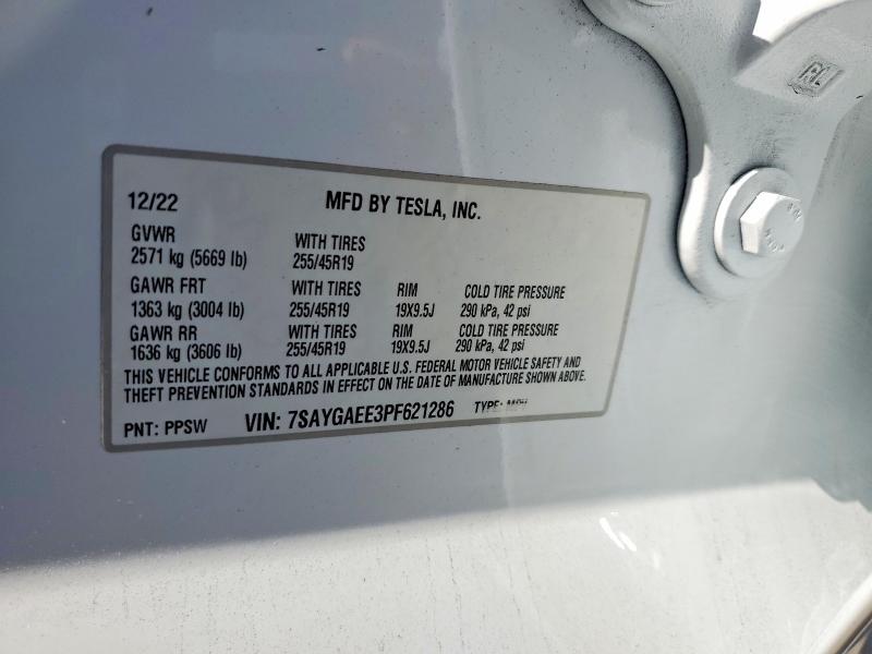 Aukcja sprzedaży 2023 Tesla Model Y, vin: 7SAYGAEE3PF621286, numer aukcji: 49754196