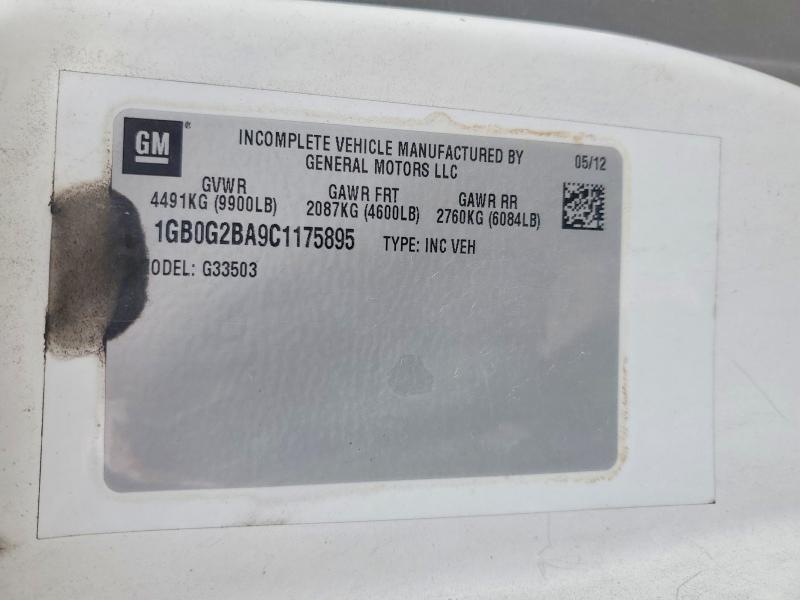 47120366 :رقم المزاد ، 1GB0G2BA9C1175895 vin ، 2012 Chev Express مزاد بيع