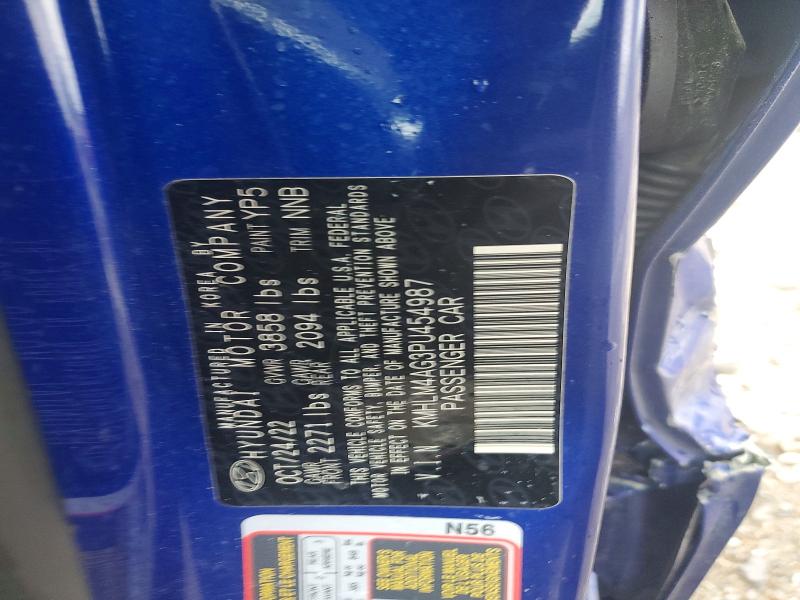 Продажа на аукционе авто 2023 Hyundai Elantra, vin: KMHLM4AG3PU454987, номер лота: 51028356