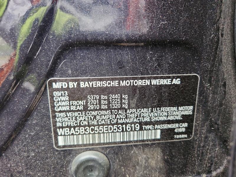 Aukcja sprzedaży 2014 Bmw 535, vin: WBA5B3C55ED531619, numer aukcji: 48508126