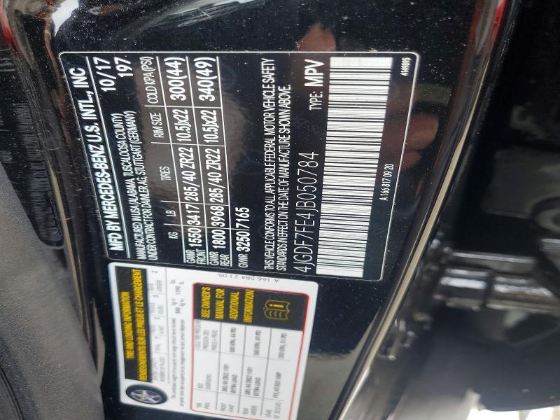 Продаж на аукціоні авто 2018 Mercedes-benz Gls, vin: 4JGDF7FE4JB050784, номер лоту: 50770736