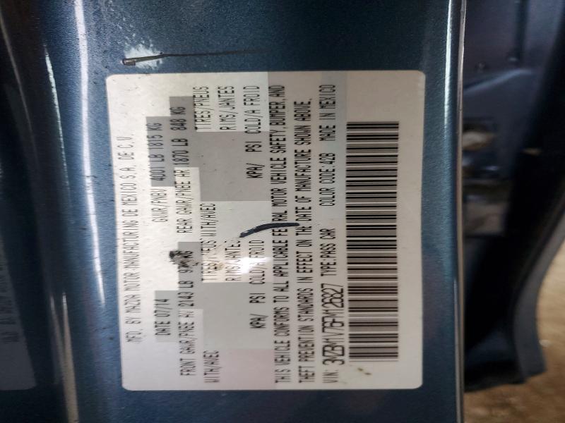 50614166 :رقم المزاد ، 3MZBM1V76FM126827 vin ، 2015 Mazda 3 مزاد بيع