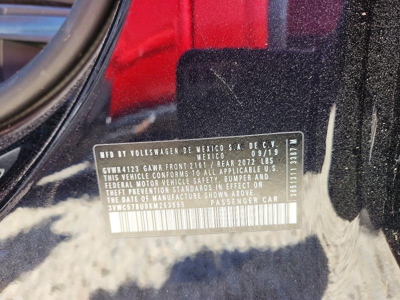 Aukcja sprzedaży 2019 Volkswagen Jetta, vin: 3VWC57BU8KM253555, numer aukcji: 49766016