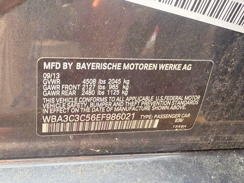 Продажа на аукционе авто 2014 Bmw 320, vin: WBA3C3C56EF986021, номер лота: 50916066