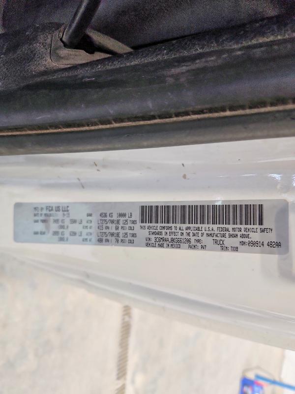 Продажа на аукционе авто 2019 Ram 2500, vin: 3C6MR4AJ8KG661206, номер лота: 48440416