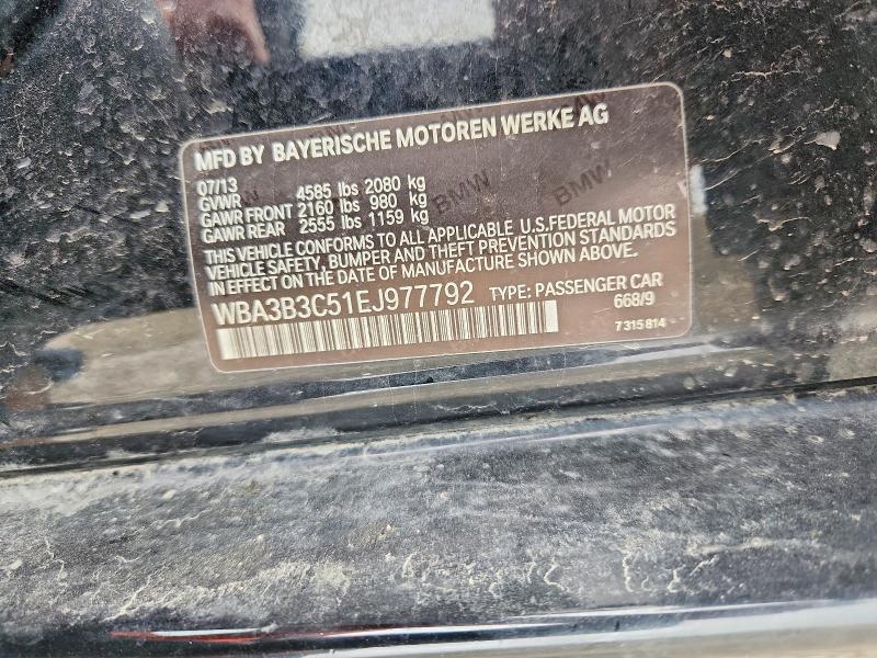 50167896 :رقم المزاد ، WBA3B3C51EJ977792 vin ، 2014 Bmw 328 مزاد بيع