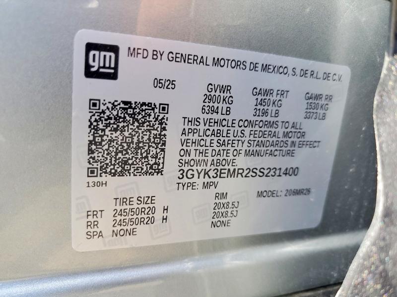 2025 Cadillac Optiq მანქანა იყიდება აუქციონზე, vin: 3GYK3EMR2SS231400, აუქციონის ნომერი: 50970966