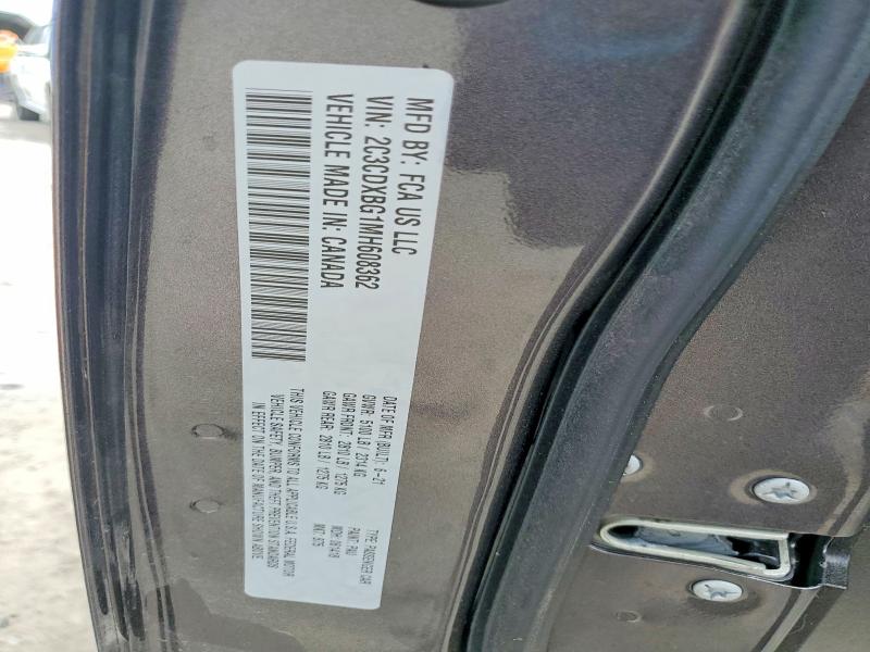 2021 Dodge Charger მანქანა იყიდება აუქციონზე, vin: 2C3CDXBG1MH608362, აუქციონის ნომერი: 50175476