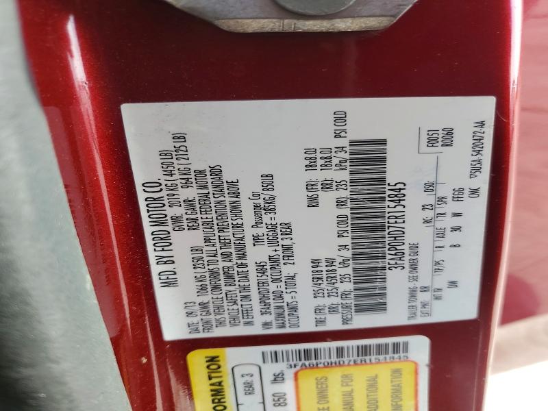 49242126 :رقم المزاد ، 3FA6P0HD7ER154845 vin ، 2014 Ford Fusion مزاد بيع